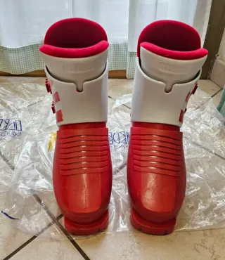 Scarponi sci Tecnica Racer vintage rossi taglia 5