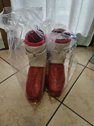 Scarponi sci Tecnica Racer vintage rossi taglia 5