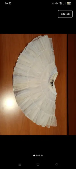 Gonna con volant Lili gaufrette 2 anni