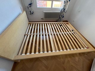 Cama bañera madera con somier y colchón