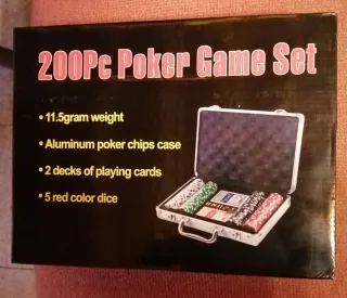 Maletín Póker 200 Piezas, nuevo sin estrenar