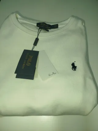 Jersey Polo Ralph Lauren Blanco Talla M.