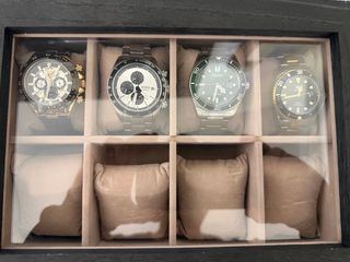 Lote 4 relojes Citizen, Fossil, OLEVS
