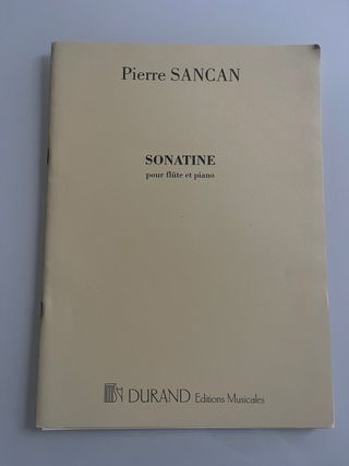 Lote partituras flauta: Fauré, Mozart, Sancan