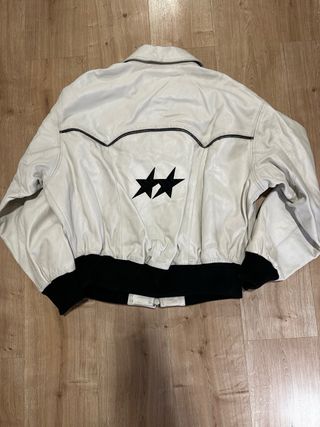 Cazadora Zara Piel Blanca