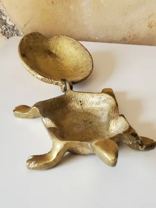 Cenicero Vintage Tortuga Latón