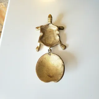 Cenicero Vintage Tortuga Latón