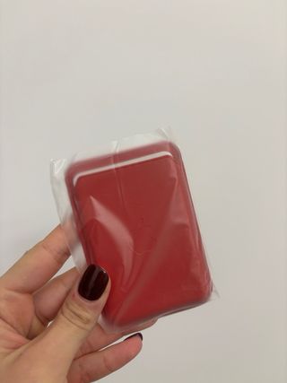 Apple Wallet MagSafe Pelle Rossa