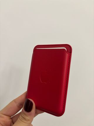 Apple Wallet MagSafe Pelle Rossa