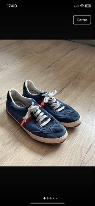 Zapatillas El Ganso Hombre Azul/Rojo