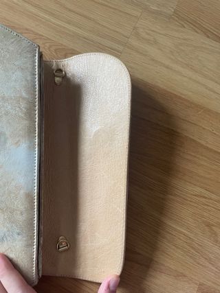 Bolso de fiesta beige mujer