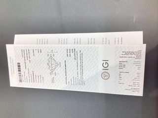 collar oro 18k con diamante de laboratorio 23cm