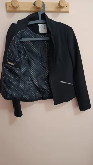 Blazer Bershka Negro Talla M