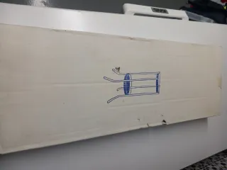 Estantería vintage cristal y metal dorado