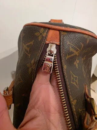 Borsa Louis Vuitton Speedy Marrone Beige