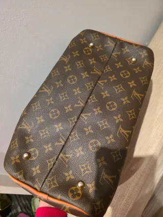 Borsa Louis Vuitton Speedy Marrone Beige