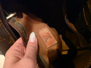 Borsa Louis Vuitton Speedy Marrone Beige