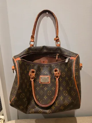 Borsa Louis Vuitton Speedy Marrone Beige