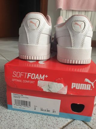 Scarpe Puma Bianche Rosa Taglia 34.5