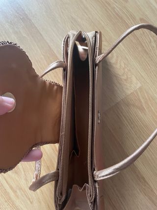 Bolso de fiesta marrón mujer