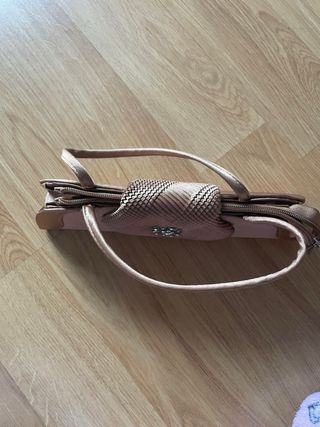 Bolso de fiesta marrón mujer