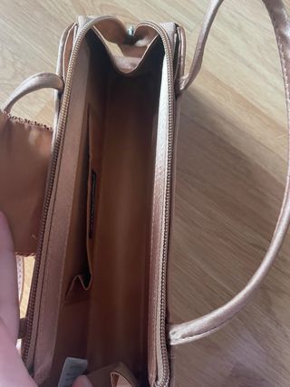 Bolso de fiesta marrón mujer