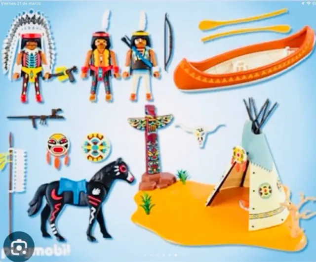 Playmobil Western 4012 campamento indio...