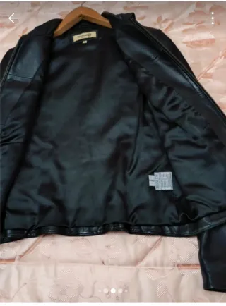 Cazadora de cuero mujer Formular negra