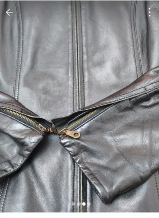 Cazadora de cuero mujer Formular negra