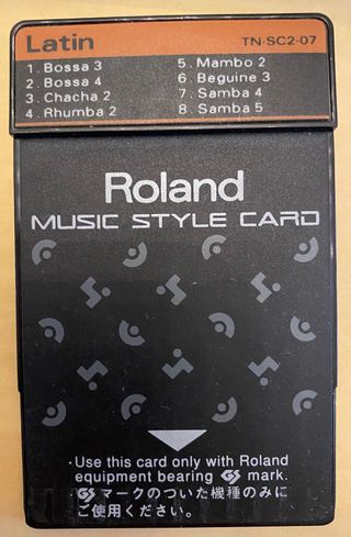Roland TN-SC2 Series Music Style Card Latin