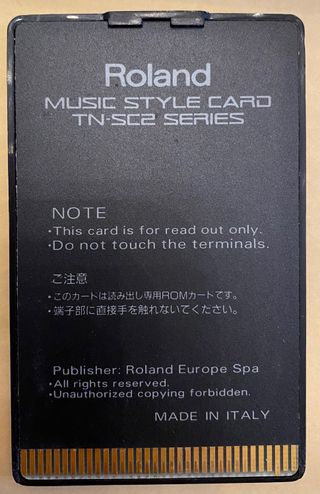 Roland TN-SC2 Series Music Style Card Latin