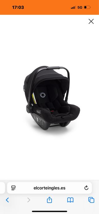 Silla de coche negra