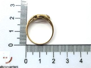anillo oro 18k con piedra con diamante,rubi