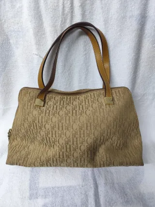 Bolso Carolina Herrera Beige y Marrón