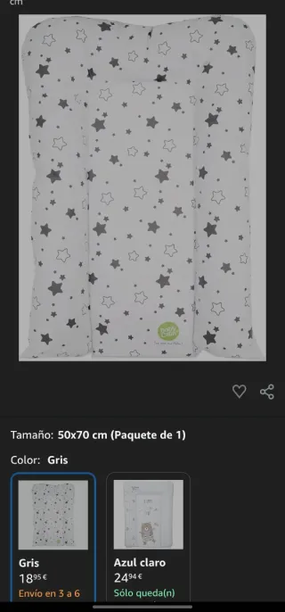 Cambiador bebé Babycalin estrellas