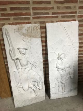 Cuadros Escayola Don Quijote y Sancho