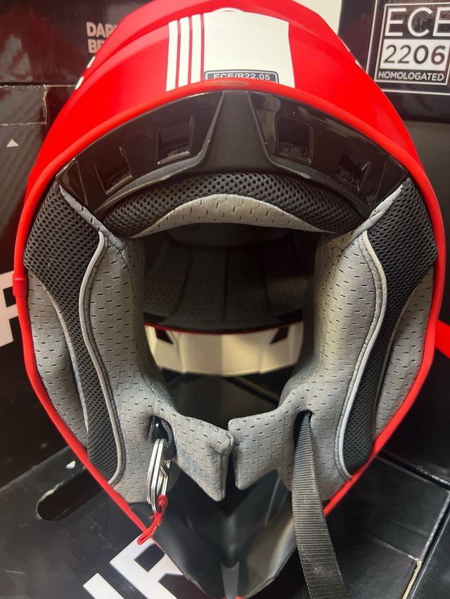 Casco Moto L Cross Acerbis Fibra