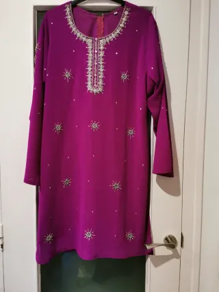 Vestido Indio Vastraghar Morado Talla Única