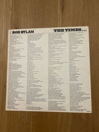 Bob Dylan - The Times They Are A-Changin' LP
