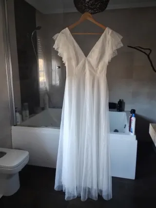 Vestido de Novia Blanco Talla L Sin Estrenar