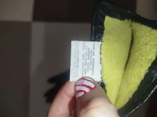 Guantes de piel negros mujer