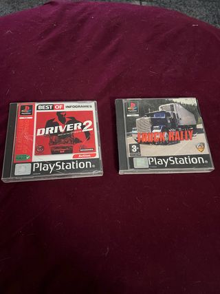 Lote 2 Juegos PS1: Driver 2 y Truck Rally