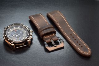 Correa reloj estilo Panerai de cuero natural