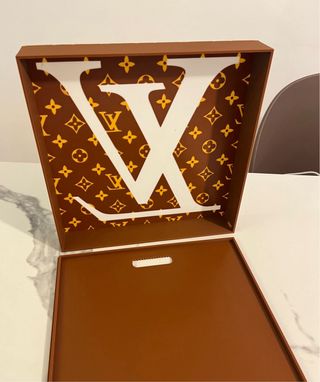 Scatola arredamento LV Monogram Marrone Oro