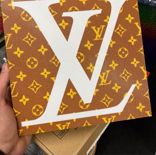 Scatola arredamento LV Monogram Marrone Oro