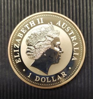 Australia -Kookaburra argento PROOF -anno 2000