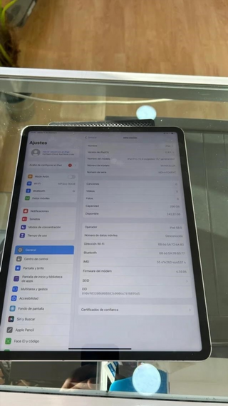 iPad Pro 12.9 5ª Gen 256GB WiFi + LTE Plata