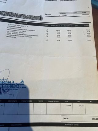 Bicicleta BH con accesorios