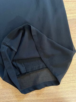 Pantalón ancho negro con cremallera