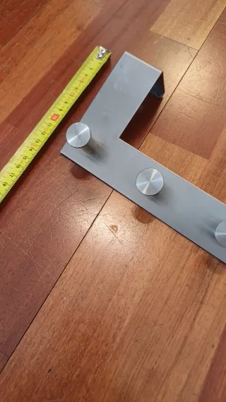 Colgador de puerta metálico con 6 ganchos